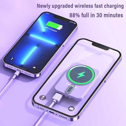 Xiaomi 30000mAh Power Bank Magnetic Wireless Charging Compact Lightweight Portable Super Fast Charging Mobile Phone Accessory - Fenomenologia Shop