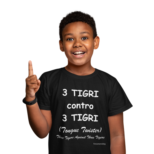 3 TIGRI contro 3 TIGRI Kids T-Shirt - Fenomenologia Shop