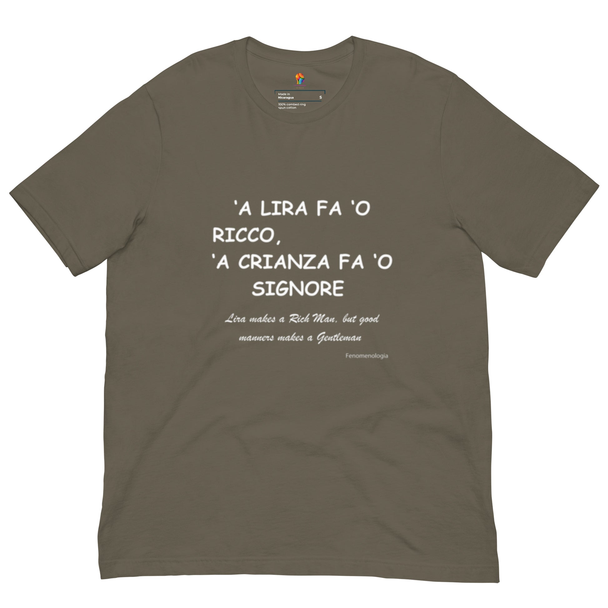 T-shirt unisex ecologica per giovani - Fenomenologia Shop