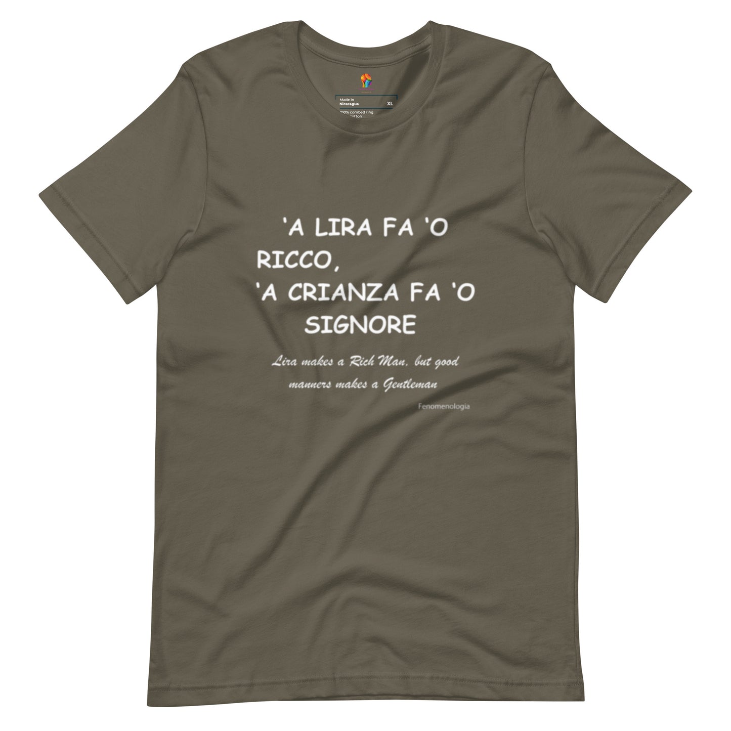 T-shirt unisex ecologica per giovani - Fenomenologia Shop