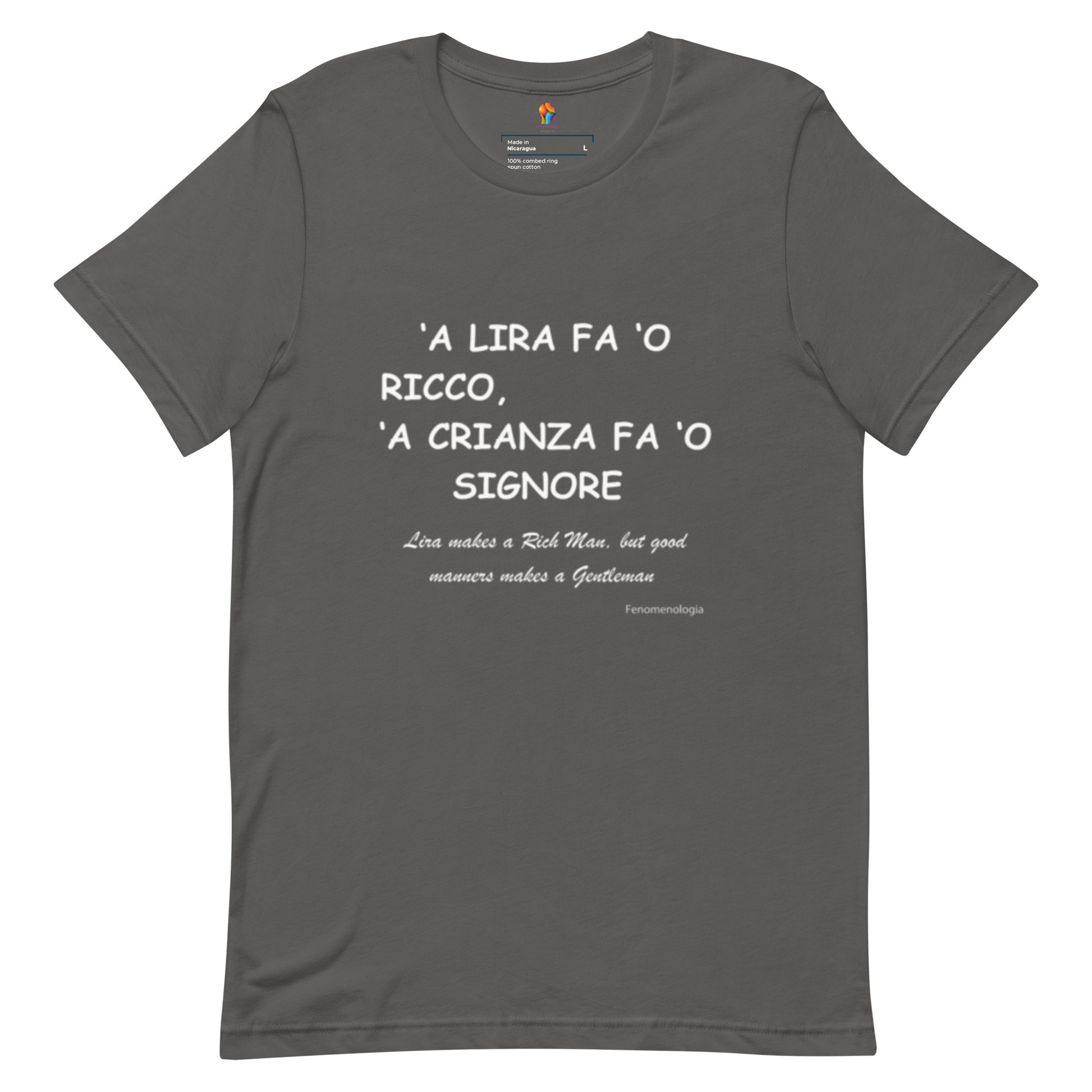 T-shirt unisex ecologica per giovani - Fenomenologia Shop