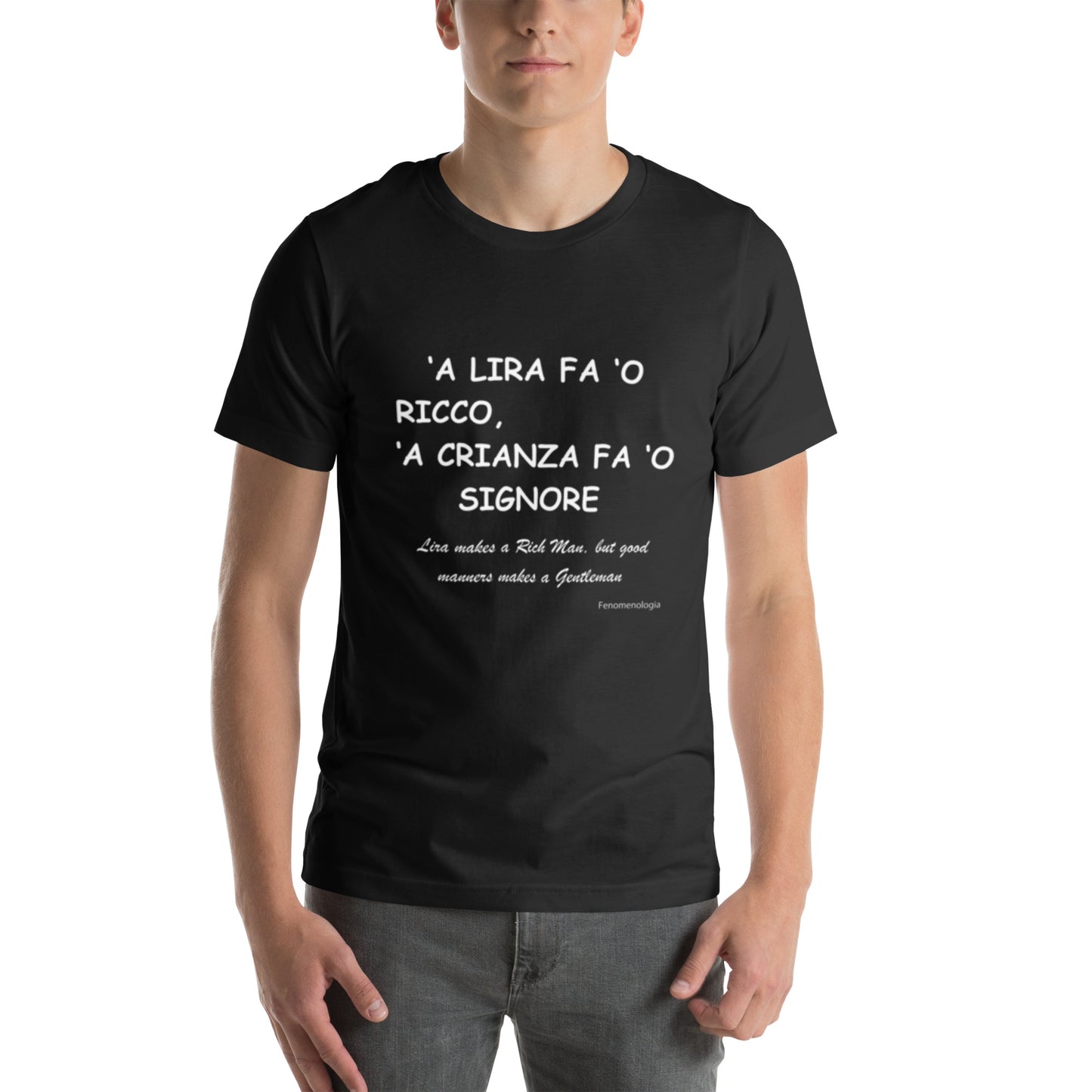 T-shirt unisex ecologica per giovani - Fenomenologia Shop