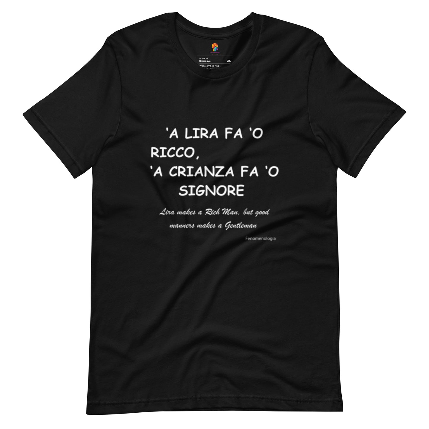 T-shirt unisex ecologica per giovani - Fenomenologia Shop