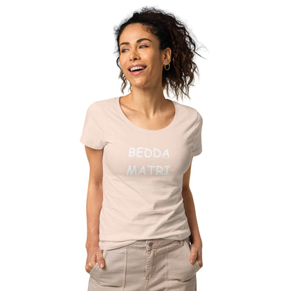 T-shirt da donna basica in tessuto organico - Fenomenologia Shop