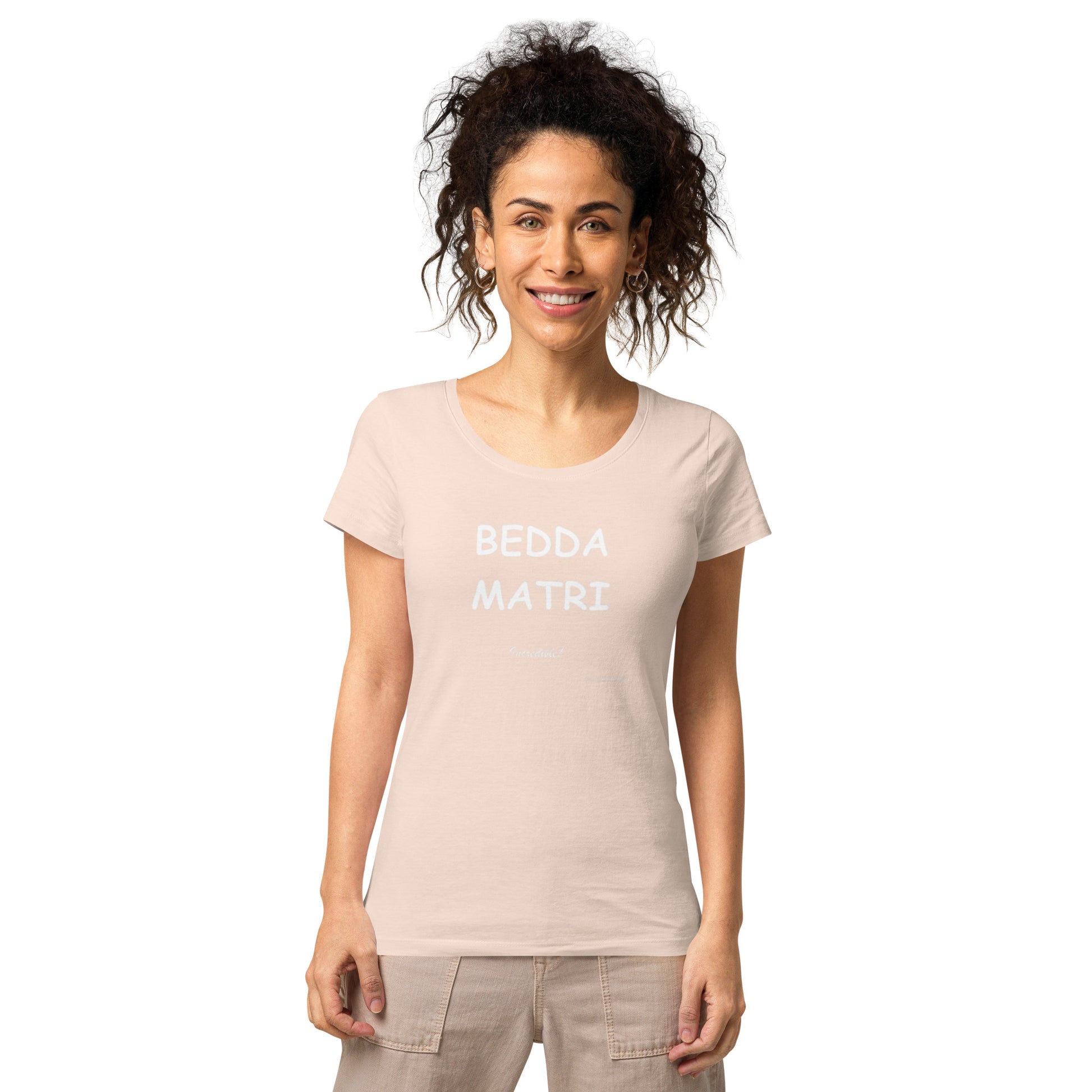 T-shirt da donna basica in tessuto organico - Fenomenologia Shop